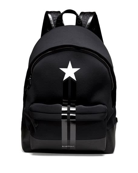 givenchy star and stripe backpack|Givenchy Stars & Stripes Neoprene Backpack .